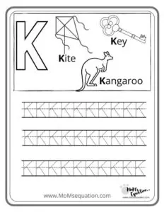 Alphabet tracing worksheet book | momsequation.com
