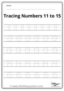 free number tracing worksheets bundle for 1 100 momsequation