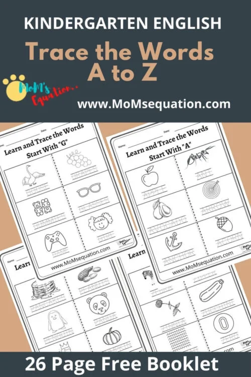 Tracing Words Worksheets Pdf Free