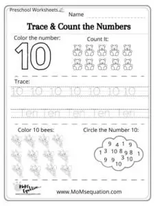 Tracing numbers sheets |momsequation.com