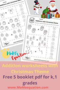 Christmas math worksheets |momsequation.com