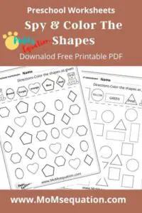 Shapes for kids | momsequation.com