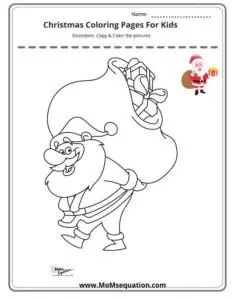 Christmas coloring pages |momsequation.com
