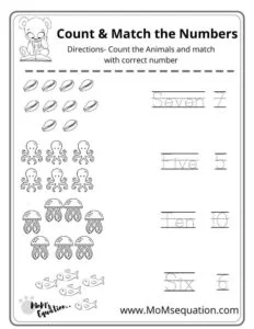 Counting worksheets | momsequation.com