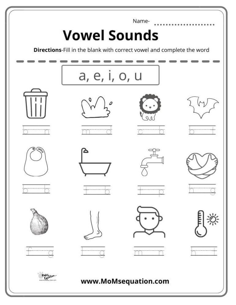 CVC Word Fluency Sentences Worksheets For Kindergarten - Mom'sEquation