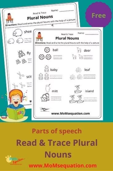 singular and plural nouns worksheets|momsequation.com