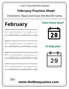 I can trace months of a year |momsequation.com