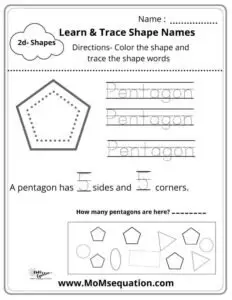 Tracing shapes worksheets |momsequation.com