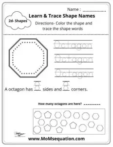 Tracing shapes worksheets |momsequation.com