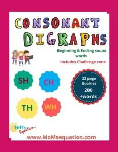 Consonant digraphs|momsequation.com