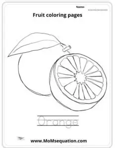Fruits Coloring Pages For Kids - Free 8 Page Booklet - Mom'sEquation