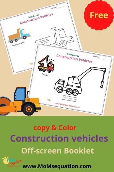 Construction truck coloring pages|momsequation.com