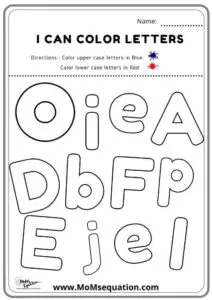 Alphabet coloring pages for preschool|momsequation.com