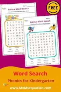 word search puzzles printables for kindergarten|momsequation.com