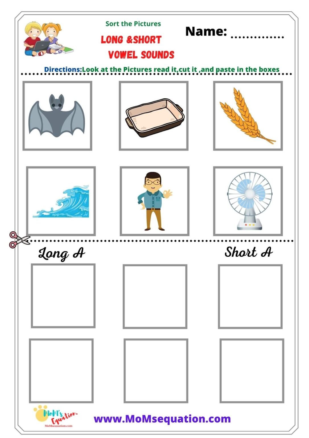 Cut And Paste Fruits & Vegetable Worksheets For Preschool - Mom'sEquation