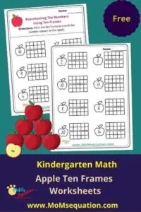 Apple counting worksheets||momsequation.com