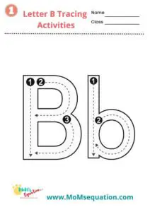 letter b tracing worksheets|www.MoMsequation.com