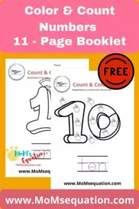 Number coloring pages(1-20)|www.MoMsequation.com