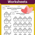 Valentine worksheets preschool-uppercase letter tracing worksheets